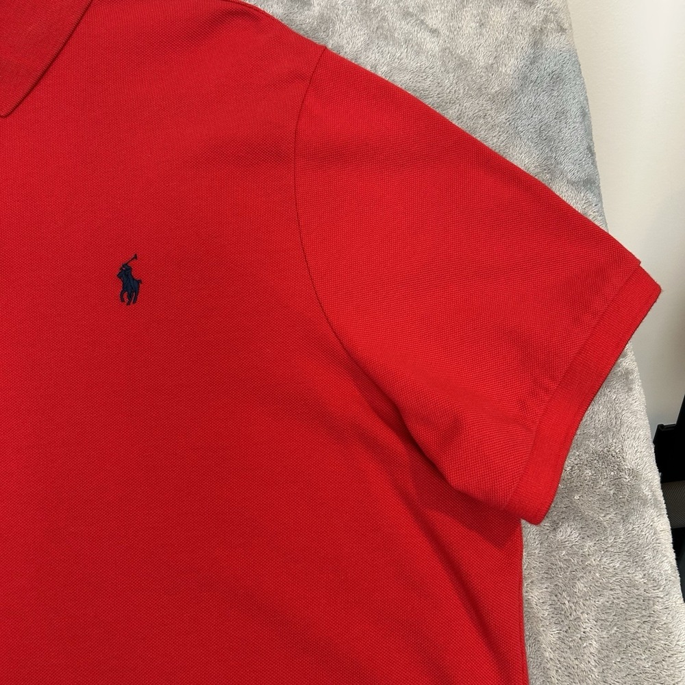 Polo Ralph Lauren Men's Big Tall 2XL Red Short Sleeve Classic Fit Polo Shirt - Picture 4 of 16